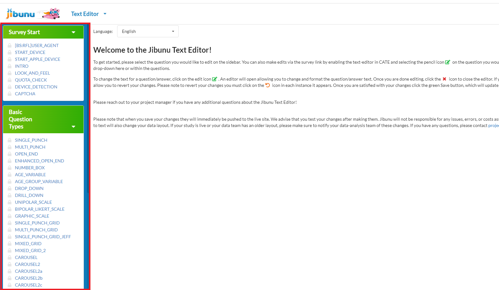 Full Survey Left Sidebar